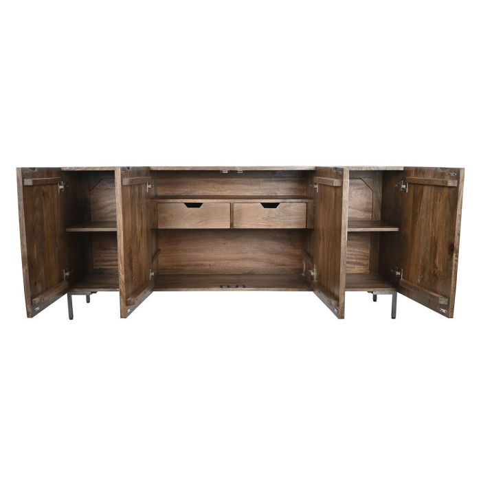 Aparador DKD Home Decor Marrón oscuro Gris oscuro Metal Madera de mango 180 x 40 x 80 cm 2