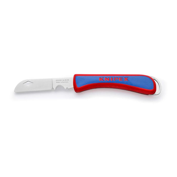 Knipex 162050sb Navaja Plegable para Cables y Electricistas, Cuchilla Afilada Acero Inoxidable, Mango Ergonómico, 34x14x120mm 0 Knipex 162050sb Navaja Plegable para Cables y Electricistas, Cuchilla Afilada Acero Inoxidable, Mango Ergonómico, 34x14x120mm 0