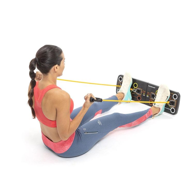 Tabla de Flexiones Push-Up con Bandas de Resistencia y Guía de Ejercicios Pulsher InnovaGoods 2