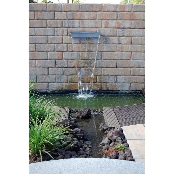 Ubbink Niagara 60 Hoja de Agua Cascada Acero Inoxidable 304 con Iluminación LED 35 Blancos para Estanque - 60 cm Ancho Ubbink Niagara 60 Hoja de Agua Cascada Acero Inoxidable 304 con Iluminación LED 35 Blancos para Estanque - 60 cm Ancho