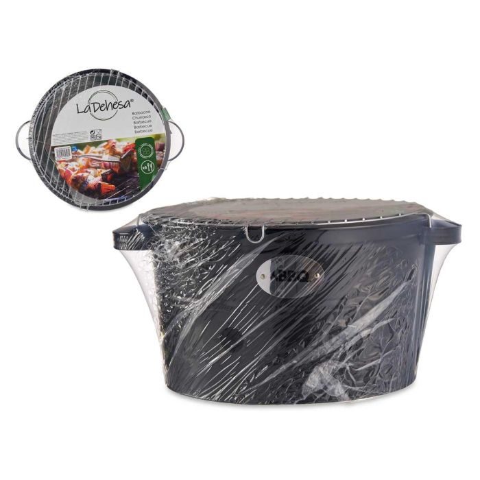 Barbacoa Portátil Cubo La Dehesa 35x42x21 cm, Negro, Hierro y Zinc, para 6 personas (4 Unidades) 2 Barbacoa Portátil Cubo La Dehesa 35x42x21 cm, Negro, Hierro y Zinc, para 6 personas (4 Unidades) 2