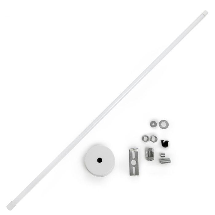 Barra Suspensión Extensible Carril Focos LED 75 ► 150Cm - Blanco Barra Suspensión Extensible Carril Focos LED 75 ► 150Cm - Blanco
