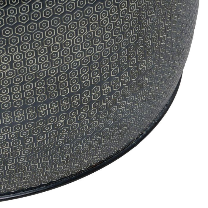 Mesa auxiliar 66 x 66 x 34,5 cm Negro Aluminio (3 Unidades) 4 Mesa auxiliar 66 x 66 x 34,5 cm Negro Aluminio (3 Unidades) 4
