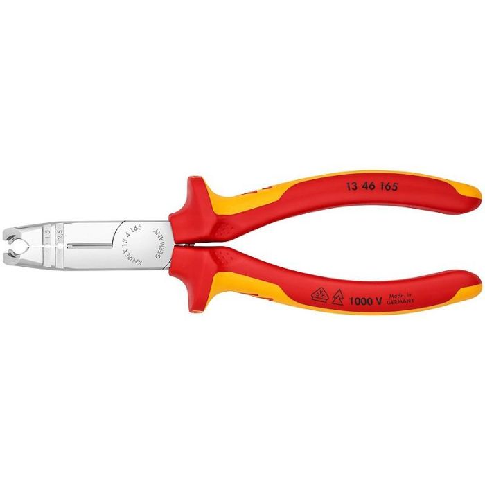 Knipex 13 46 165 Alicate Pelacables Aislamiento Protector 165mm para Cables de 8-13mm Rojo/Amarillo 0 Knipex 13 46 165 Alicate Pelacables Aislamiento Protector 165mm para Cables de 8-13mm Rojo/Amarillo 0