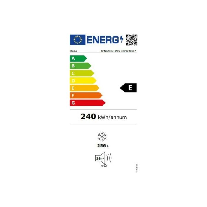 Congelador BEKO RFNE290L41GN 256 l Gris 1 Congelador BEKO RFNE290L41GN 256 l Gris 1