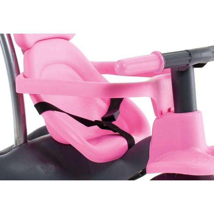 Molto Urban Trike Triciclo Rosa con Palo, Cinturón, Bolsa y Rueda de Goma 98 cm 3