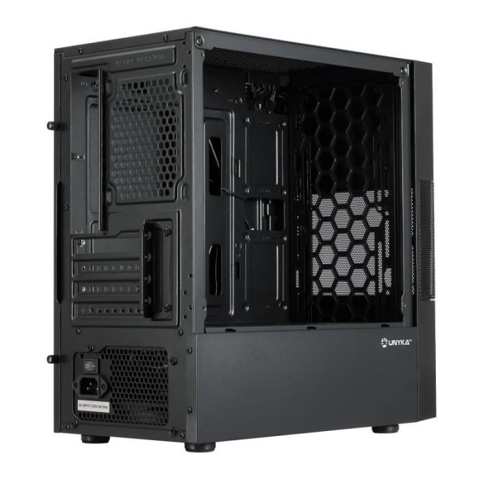 Unykach Caja Ordenador Gaming Aero C25 Micro-ATX con Fuente de Alimentación 500W 2