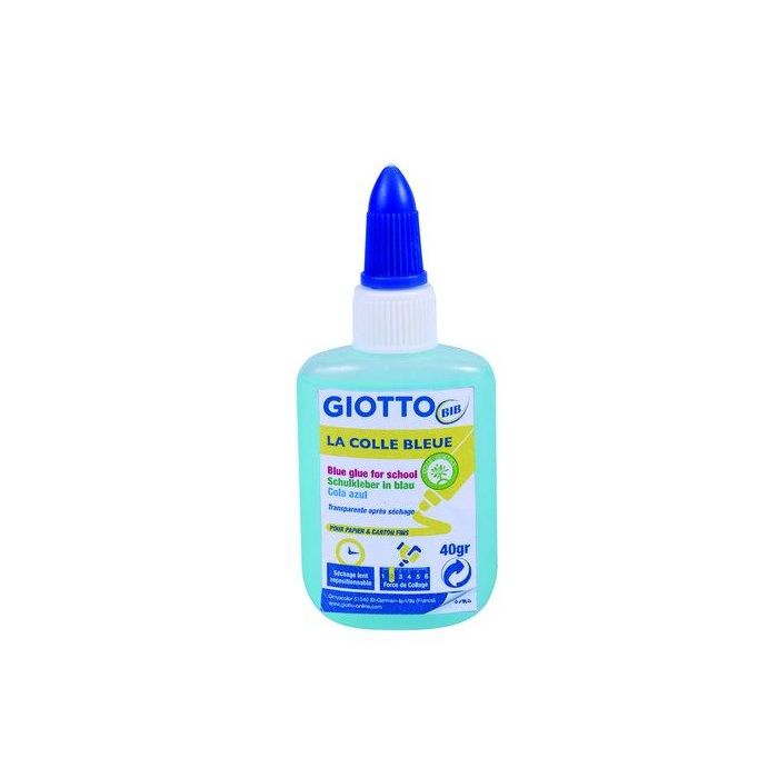 Cola Azul-Transp. Giotto Bib Escolar 40G (Set de 12)