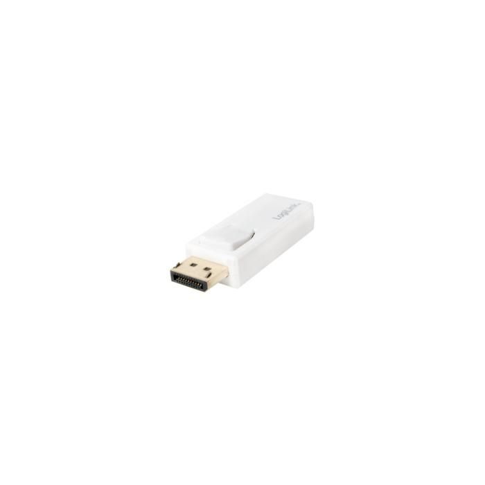 LogiLink CV0100 Adaptador DisplayPort 1.2 a HDMI 4K (Pasivo) Macho a Hembra Blanco