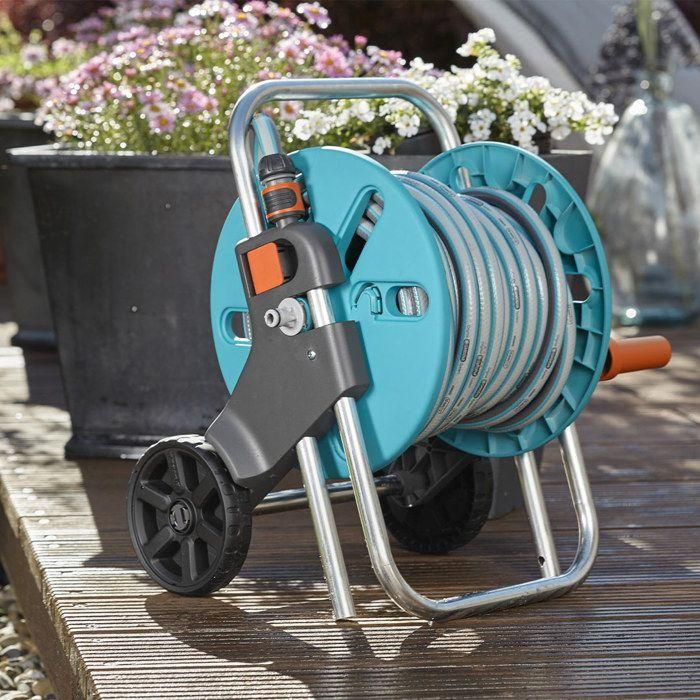 Enrollador de manguera GARDENA - aquaroll S - Equipado con manguera de 20 m - 18502-50 1 Enrollador de manguera GARDENA - aquaroll S - Equipado con manguera de 20 m - 18502-50 1