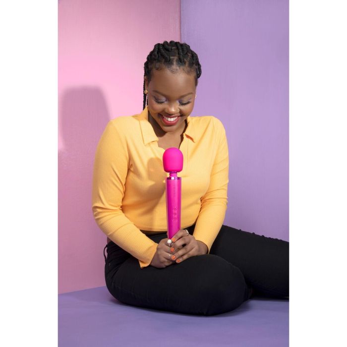Varita Masajeadora Recargable Le Wand Magenta Rosa 12 Varita Masajeadora Recargable Le Wand Magenta Rosa 12