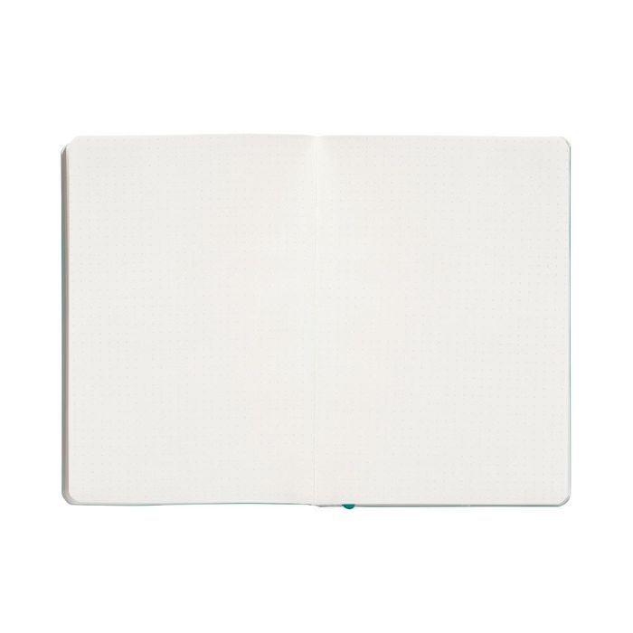 Cuaderno Con Gomilla Antartik Notes Tapa Blanda A5 Hojas Puntos Turquesa 80 Hojas 80 gr Fsc 7