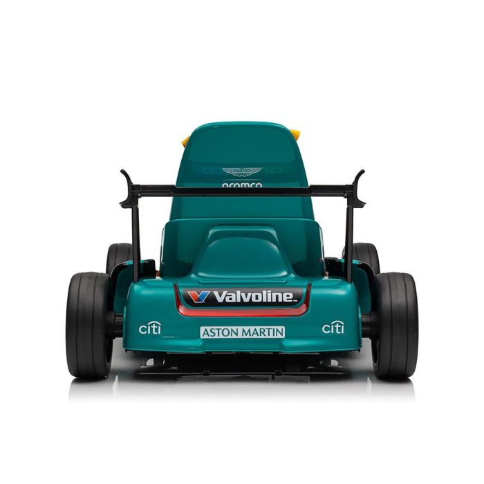 Bizak Aston Martin Kart F1 - Coche eléctrico infantil, licencia oficial, 6+ años, Bluetooth, luces, 12V 4