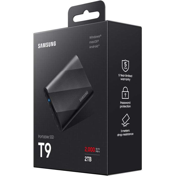 Samsung MU-PG2T0B/EU Disco Externo SSD Portable T9 2TB USB 3.2 Negro 6