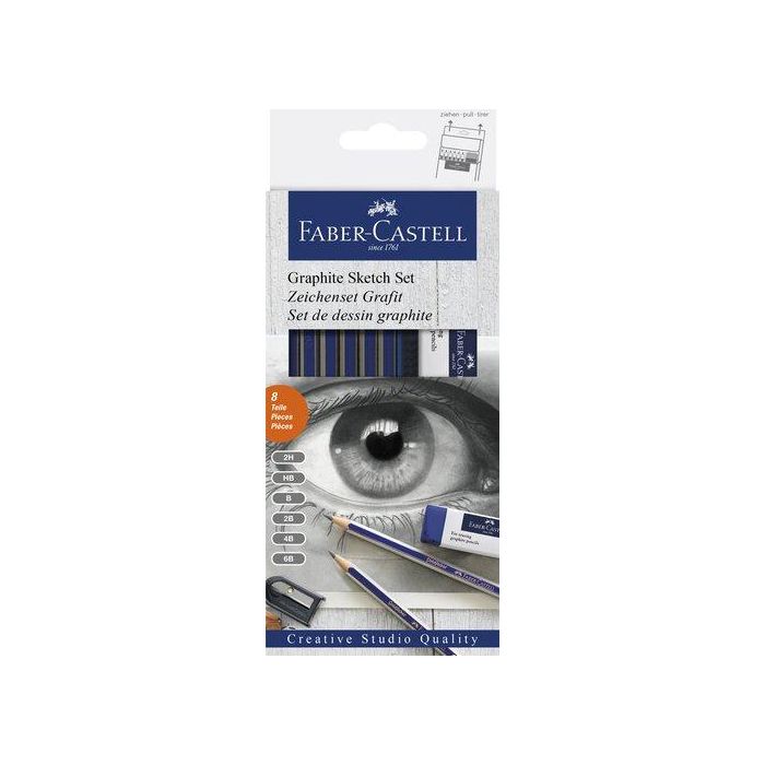 Lapices Faber-Castell Grafito Creative Studio Est.8
