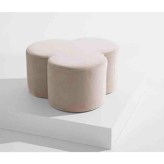 Reposapies DKD Home Decor Rosa 53 x 40 x 53 cm