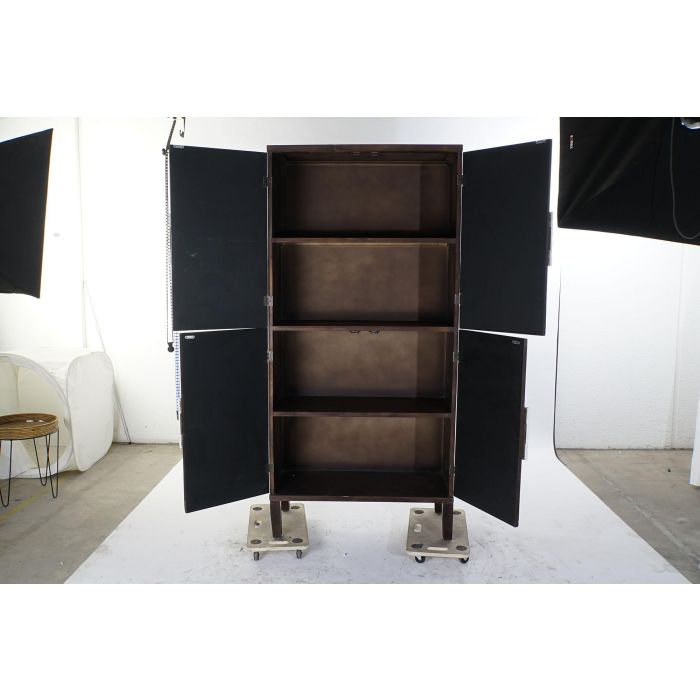 DKD Home Decor Armario Árabe 41 x 181 x 86 cm Marrón Claro / Marrón Oscuro 3