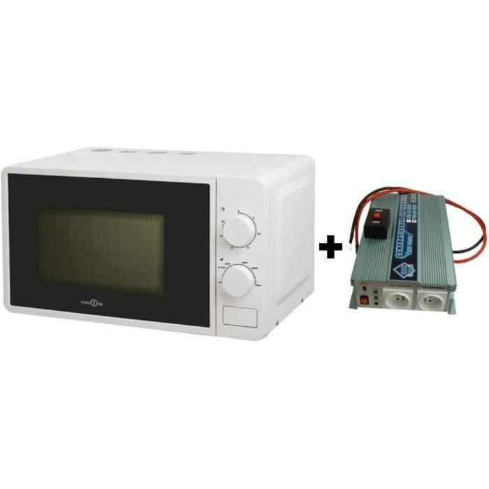Paquete 12 / 220V 1200W Convertidor de voltaje con control remoto - Hign One 220V 20L 700W Microondas Paquete 12 / 220V 1200W Convertidor de voltaje con control remoto - Hign One 220V 20L 700W Microondas