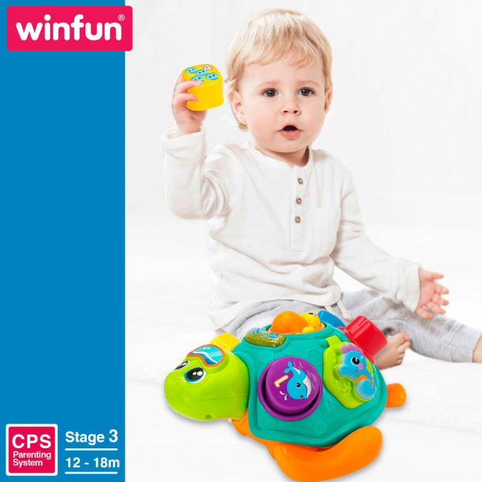 Juguete de arrastre Winfun 23 x 12 x 23 cm Tortuga Multicolor (2 Unidades) 2 Juguete de arrastre Winfun 23 x 12 x 23 cm Tortuga Multicolor (2 Unidades) 2