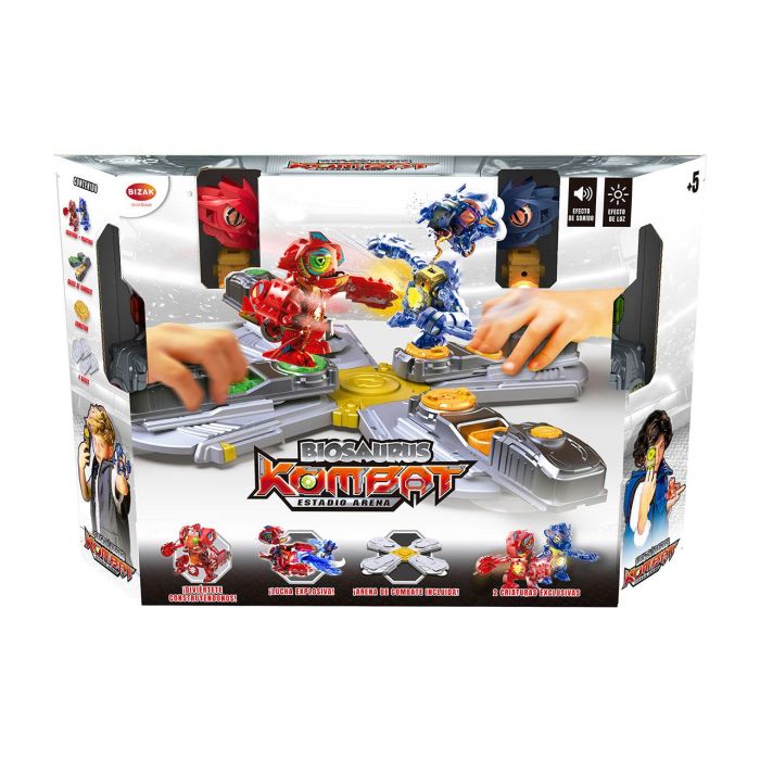 Bizak Estadio Arena Biosaurus Kombate 62008660 Arena de Combate para 4 Jugadores con Efectos de Luz y Sonido 1 Bizak Estadio Arena Biosaurus Kombate 62008660 Arena de Combate para 4 Jugadores con Efectos de Luz y Sonido 1