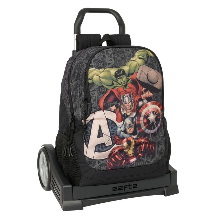 Mochila Escolar con Ruedas The Avengers Vendetta Negro 32 x 44 x 16 cm 0 Mochila Escolar con Ruedas The Avengers Vendetta Negro 32 x 44 x 16 cm 0