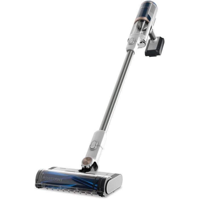 Shark BU3521EU Aspiradora escoba 2 en 1 sin bolsa, Azul/Blanco, 240W, 40 min autonomía, para alfombras y suelos duros 2