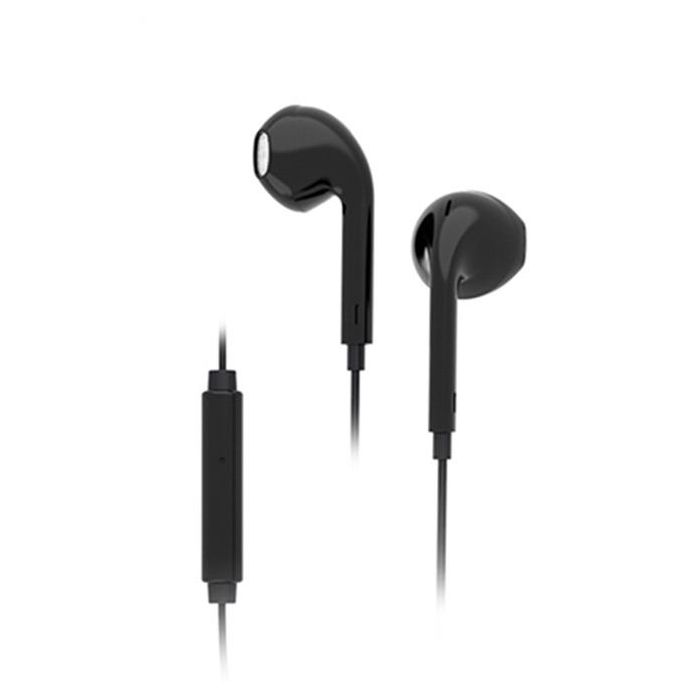 Elbe AU-N15-MIC Auriculares Intra-auditivos con Micro Negros para Smartphone 1 Elbe AU-N15-MIC Auriculares Intra-auditivos con Micro Negros para Smartphone 1