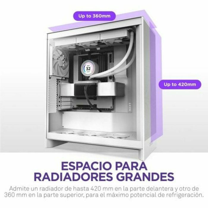 NZXT CM-H72FW-01 H7 Flow - Caja Semitorre de PC ATX/Micro-ATX/Mini-ITX, Blanco 24