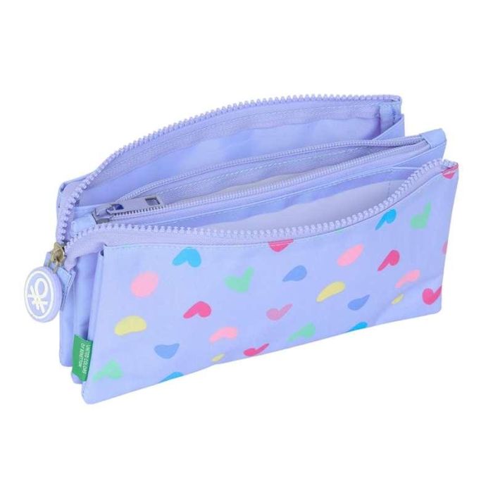 Portatodo triple benetton "lila" 22x12x3cm 2 Portatodo triple benetton "lila" 22x12x3cm 2