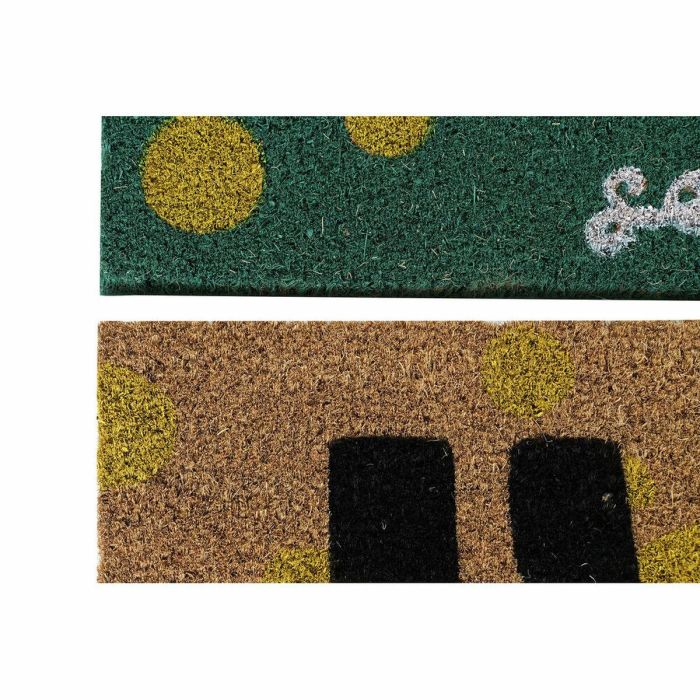 Felpudo Basicos DKD Home Decor Verde Marron 40 x 1.5 x 60 cm (2 Unidades) 2 Felpudo Basicos DKD Home Decor Verde Marron 40 x 1.5 x 60 cm (2 Unidades) 2