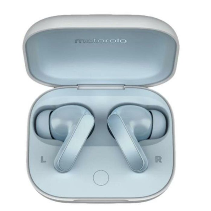 Motorola Moto Buds Auriculares Inalámbricos Intraaurales con Cancelación de Ruido Activa ANC, Dolby Atmos, Bluetooth 5.3, Azul