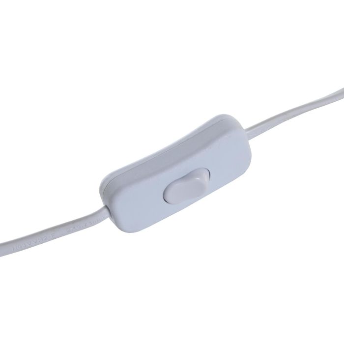 DKD Home Decor Lampara Sobremesa Urban Marron Claro Blanco Bambu Poliester 17 x 27 x 17 cm (4 Unidades) 3