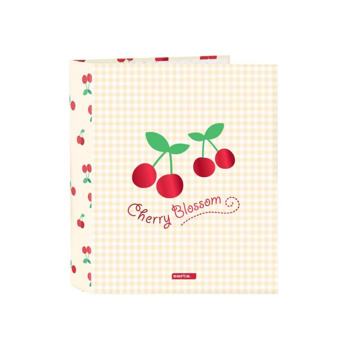 Carpeta de anillas Safta Cherry Beige A4 27 x 33 x 6 cm