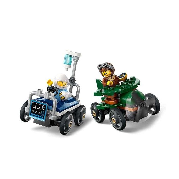 Juego de construccion coches de carreras: avión vs cama de hospital lego city great vehicles 6 Juego de construccion coches de carreras: avión vs cama de hospital lego city great vehicles 6