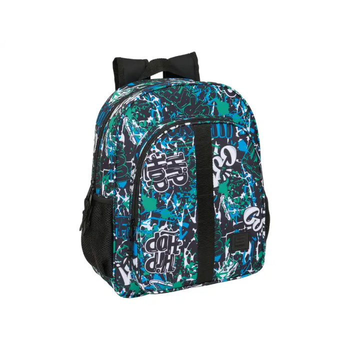 Safta Mochila Junior Adaptable a Carro Graffiti 380x320x120 mm 0 Safta Mochila Junior Adaptable a Carro Graffiti 380x320x120 mm 0