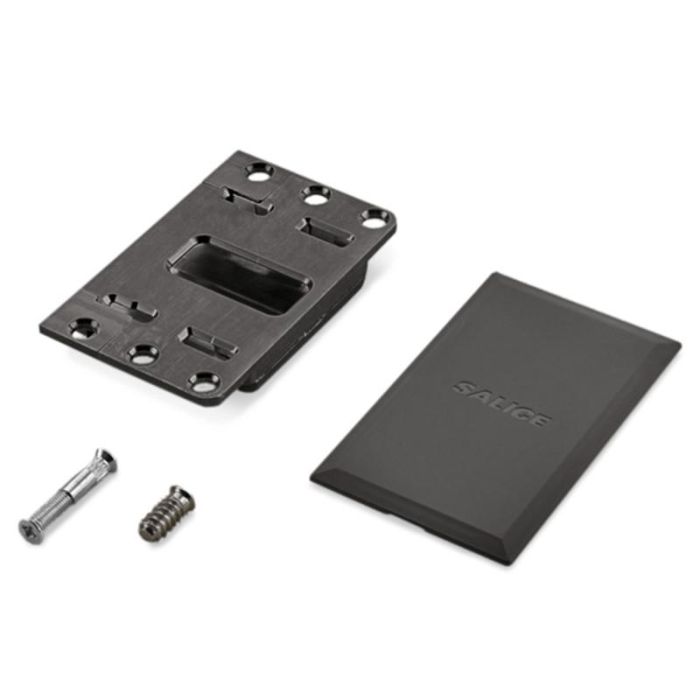 Salice Contenedor Sobrepuesto Embutido Bisagra Conecta Acabado Titanio Solape 10 - 14Mm