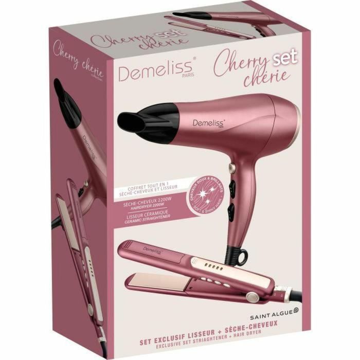 Demeliss Set de Plancha y Secador de Pelo DEM3666085213703 2200 W Cherry Chérie 1 Demeliss Set de Plancha y Secador de Pelo DEM3666085213703 2200 W Cherry Chérie 1
