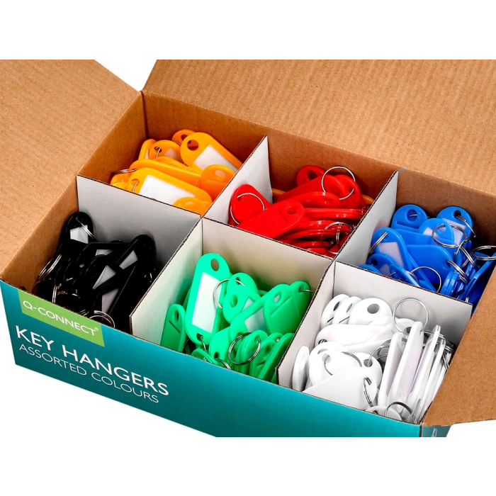 Q-connect Llavero Portaetiquetas Expositor 240 Unidades Colores Surtidos 11