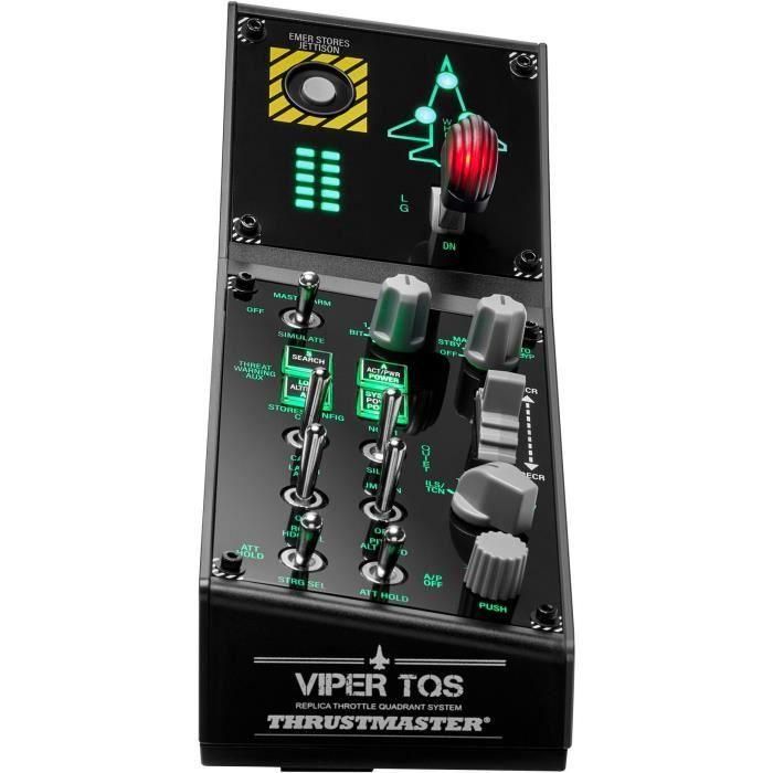 Thrustmaster VIPER Panel Negro USB Joystick/Palanca de control lateral + cuadrante de aceleración PC 1