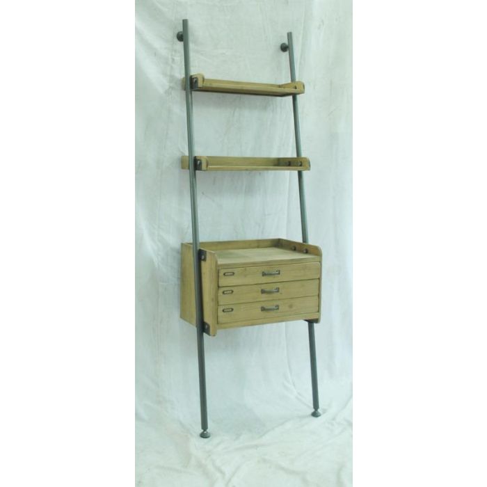 Estanteria Vintage DKD Home Decor Negro Natural 40 x 155 x 67 cm