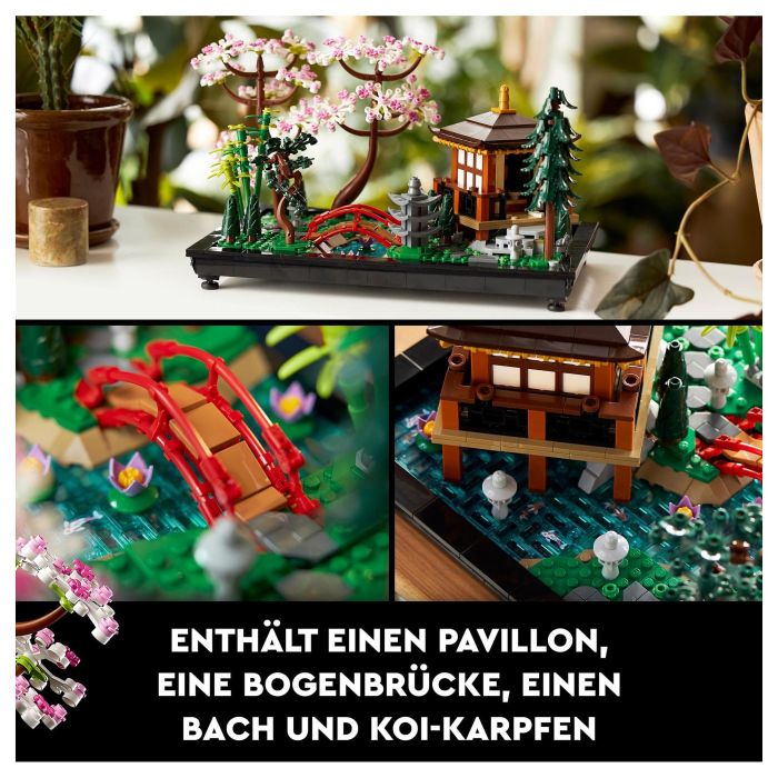 LEGO ICONS 10315 Jardín Meditativo, Juego de Construcción, 1363 Piezas, 18+ Años