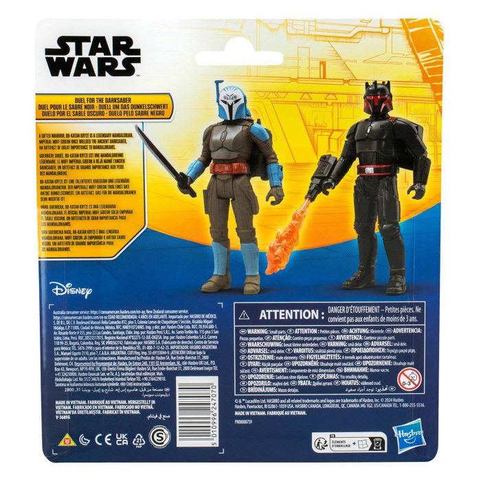 Hasbro F9376 Pack 2 Figuras Star Wars The Mandalorian: Moff Gideon y Bo-Katan Kryze 10 cm 4