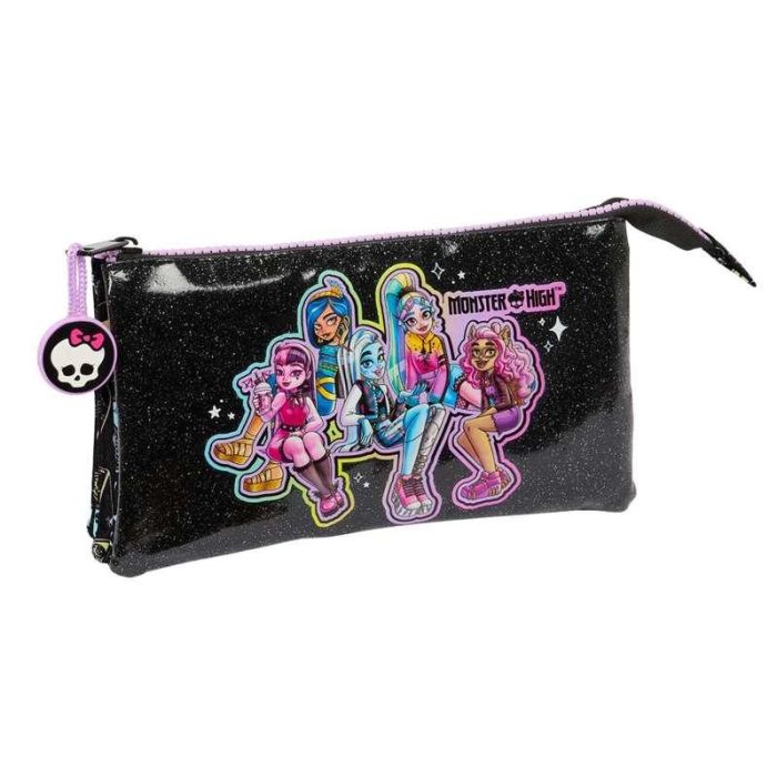 Estuche Escolar Monster High Negro 22 x 12 x 3 cm 1 Estuche Escolar Monster High Negro 22 x 12 x 3 cm 1