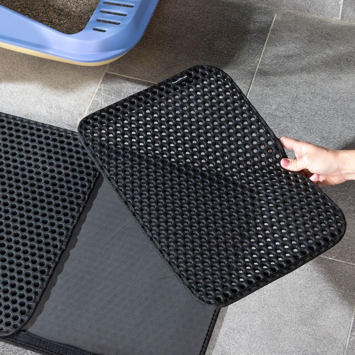 Alfombra para Arenero de Gatos Clikatt InnovaGoods 7