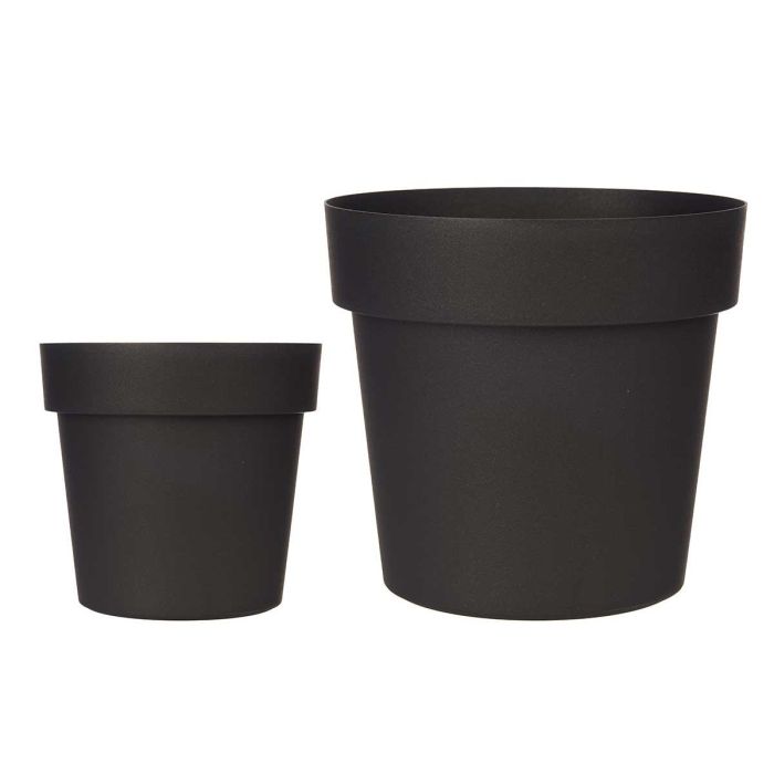 Maceta Plastico Antracita 20Cm Diam Ibergarden (12 Unidades) Maceta Plastico Antracita 20Cm Diam Ibergarden (12 Unidades)