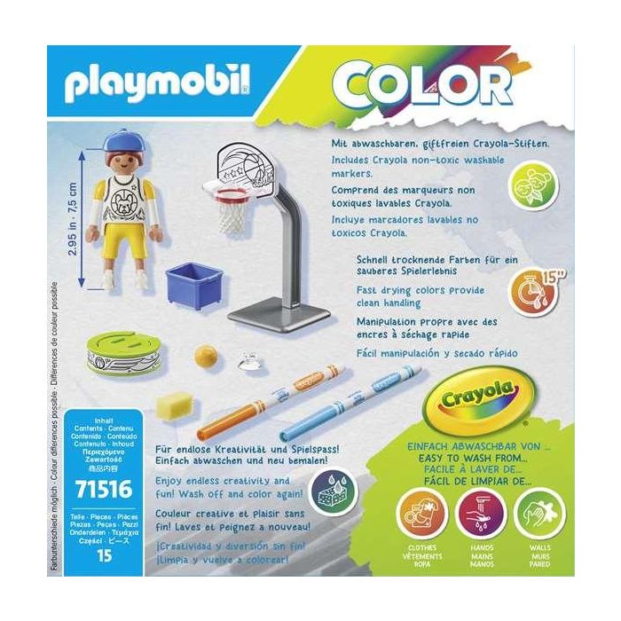 Skater con baloncesto playmobil color 3 Skater con baloncesto playmobil color 3