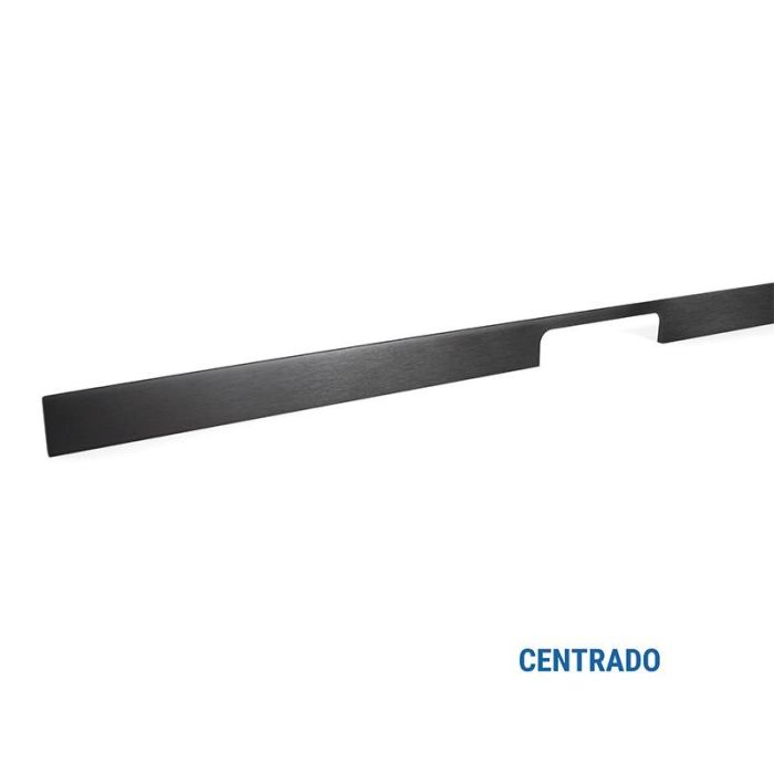 Tirador Aluminio Peak Acabado Negro Cepillad Dist. Agujero Dist. 768Mm. Viefe 2 Tirador Aluminio Peak Acabado Negro Cepillad Dist. Agujero Dist. 768Mm. Viefe 2