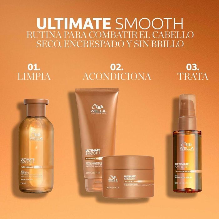 Wella Professionals Ultimate Smooth Miracle Oil Serum 100 ml - Control del encrespamiento, protección UV y calor, suavidad y brillo 8 Wella Professionals Ultimate Smooth Miracle Oil Serum 100 ml - Control del encrespamiento, protección UV y calor, suavidad y brillo 8