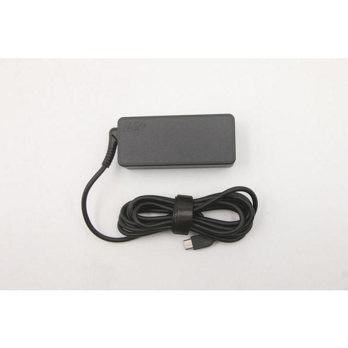 Lenovo 45W USB-C power adapter, delivers multiple output voltages: 20V, 15V, 9V, 5V, dual-port design for versatile use. 1 Lenovo 45W USB-C power adapter, delivers multiple output voltages: 20V, 15V, 9V, 5V, dual-port design for versatile use. 1
