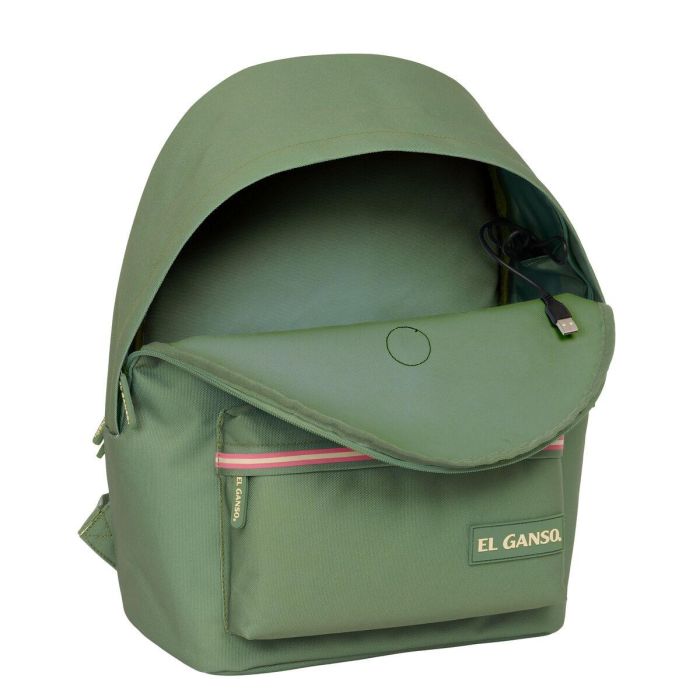Mochila para Portátil El Ganso +usb el ganso basics Verde 31 x 44 x 18 cm 2 Mochila para Portátil El Ganso +usb el ganso basics Verde 31 x 44 x 18 cm 2
